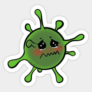 Sad Nocturnal Virus Sticker